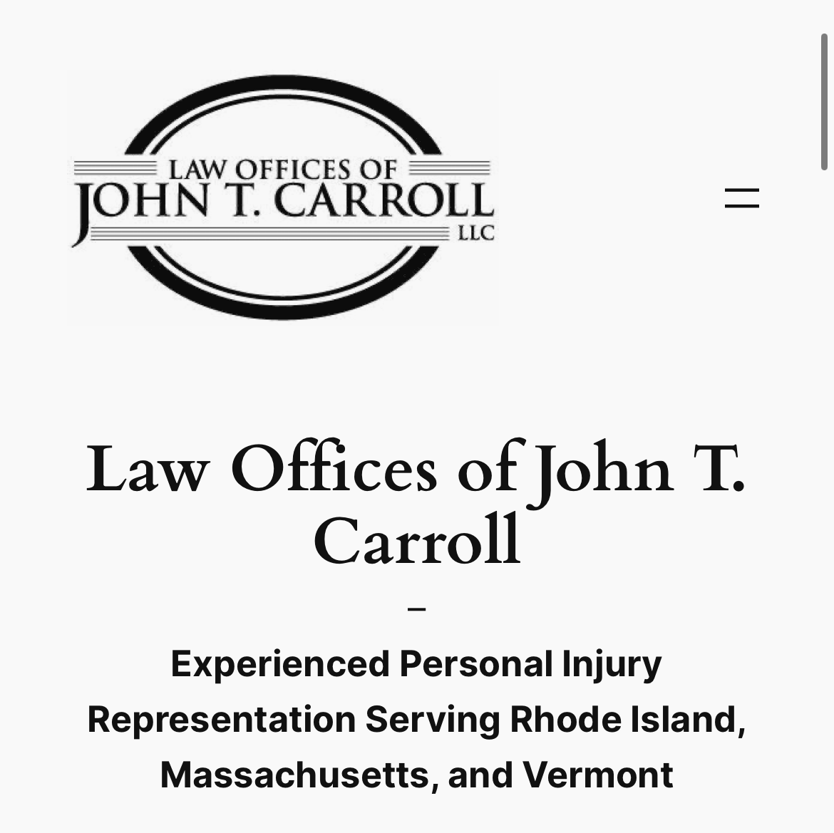 Law Offices of John T. Carroll logo